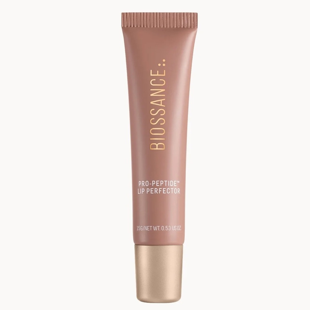 BNIB Biossance Pro-Peptide Lip Perfector Limited Ed Holiday Shade — Cosmic Cocoa